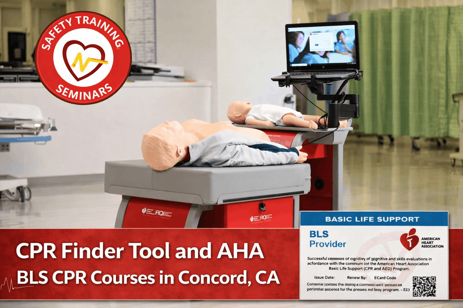 CPR Finder Tool and AHA BLS CPR Courses in Concord, CA